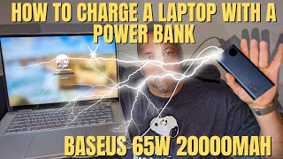 Baseus 65W 20000mAh Power BankCharge LaptopTablets And Phones [upl. by Alyaj]