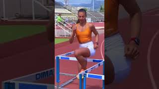 HURDLE WARM UP 🙌🏽 hurdle track athletics sports [upl. by Andrey924]