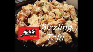 Sizzling Tofu Recipe Maxs Style [upl. by Helban]