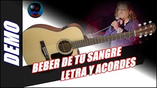 BEBER DE TU SANGRE Letra y Acordes  Los Amantes de Lola  DEMO [upl. by Royd]