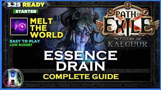 PoE 325 LEAGUE STARTER  ESSENCE DRAIN OCCULTIST  PATH OF EXILE SETTLERS OF KALGUUR  POE BUILDS [upl. by Magdaia]