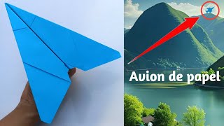 Como Hacer un Avion de Papel que vuela mucho y lejos  Paper Airplane [upl. by Angus]