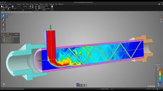 Mezclador estático  ANSYS DISCOVERY [upl. by Dulcia]