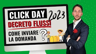 🔥DECRETO FLUSSI 2023 CLICK DAY IL 27 MARZO 2023 ALLE ORE 900  COME INVIARE LA DOMANDA ONLINE [upl. by Siron700]