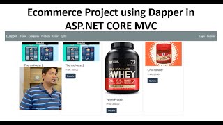 Ecommerce Shopping Cart Real Time ASPNET CORE with Dapper Project [upl. by Arjun]