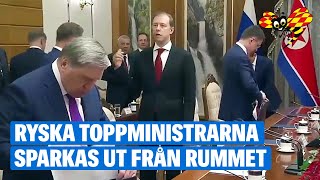 Ryska toppministrarna sparkas ut från mötet med Nordkorea [upl. by Shah]