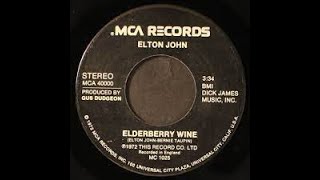 Elton John Elderberry Wine Lyrics [upl. by Iraj]