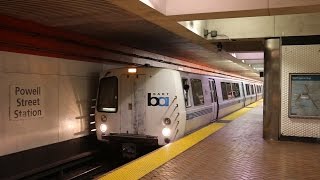 San Francisco Bay Area Rapid Transit BART Trains and Ride to the Airport [upl. by Ajtak]