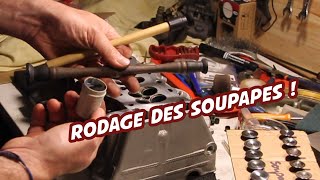 Projet ZXR 400 8  nettoyage et rodage soupapes culasse moteur [upl. by Ennylcaj]