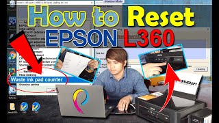 HOW TO RESET EPSON L360 WASTE INK PAD FULL PROBLEM [upl. by Nivalc79]