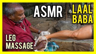 LEG and FOOT MASSAGE by LAAL BABA with SMOKY oil  ASMR Barber [upl. by Alaaj]