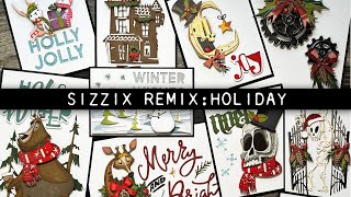 Tim Holtz Sizzix Remix Holiday 2022 [upl. by Attenwad]