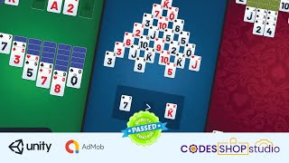 Solitaire  4 in 1  All Time Fun Solitaire Games  Unity Games [upl. by Hahnert371]