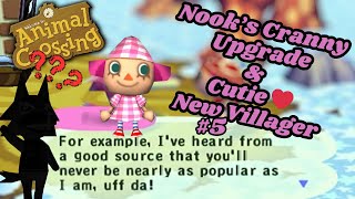 Nooks Cranny Upgrade New Cute Sassy Villager in Animal Crossing Population Growing Gamecube [upl. by Adnuhsar]