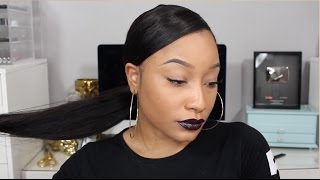 How To Sleek PonyTail Using A Wig  Modern Show Hair Company  Jaz Jackson [upl. by Talia412]