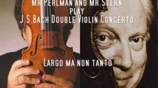 Itzhak Perlman and Isaac Stern play Bach Double Concerto 2 [upl. by Yrod842]