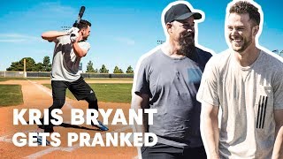 Baseball Star Kris Bryant Gets Pranked by Hall of Famer Greg Maddux [upl. by Geier]