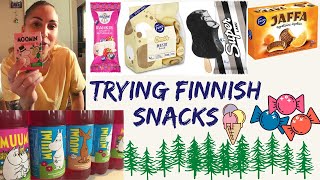 Trying Finnish Snacks Taste Test VLOG [upl. by Fedora]