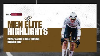 Zonhoven  Men Elite Highlights  202324 UCI Cyclocross World Cup [upl. by Mackay749]