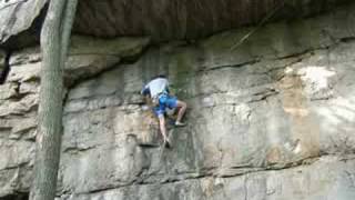 Rock Climbing Fall Climber Falls and Breaks Ankle [upl. by Kitti]