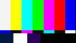 TV colour bars test card screen with sine tone in 4K [upl. by Japha]