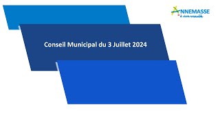 Introduction au Conseil municipal du 3 juillet 2024 [upl. by Dnalevelc899]