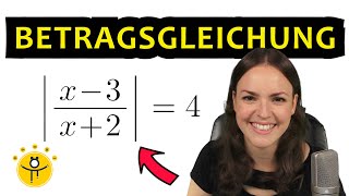 Betragsgleichung Fallunterscheidung – Betrag auflösen Gleichung Bruch [upl. by Sedinoel198]