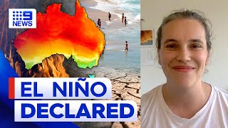 Climate scientist explains what El Niño will do  9 News Australia [upl. by Mirth901]