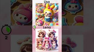 Lisa or Lena 💖 My Melody vs Kuromi 🔥 Challenge 🌟 Choose Compilation  Part 2 [upl. by Reggi609]