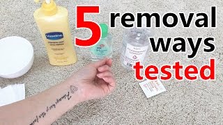 How to apply amp remove temporary tattoos  5 removal ways tested [upl. by Jerrol282]