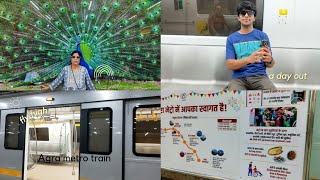 Taj nagri ki metro  metro train agra metro [upl. by Gardas]