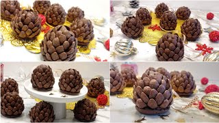 délicieuses douceur sans cuisson en 5 minutes pommes de pin de Noël 🎄au chocolat 🍫 et cornflakes 🍫 [upl. by Zacharia905]