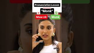 How NOT to pronounce the word  Monk english pronunciation uk us spokenenglish [upl. by Alisen]