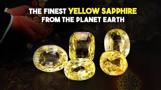 ❤️ Finest Yellow Sapphires for Astrological Benefit on Planet Earth Best Yellow Sapphire in India💗 [upl. by Shull879]