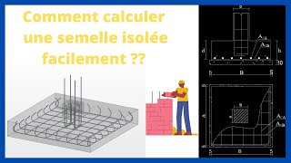 Semelle Isolée cours et exercice Dimensionnement et Ferraillage [upl. by Euqirne]