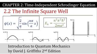 17 Infinite Square Well Potential part 1  TimeIndependent Schrodinger Equation Griffiths Quantum [upl. by Neelra]