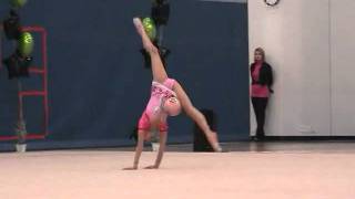 11yearold Elena Ball at 2011 US Region 4 Rhythmic Gymnastics 新体操小学生 [upl. by Ueihtam971]