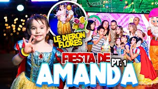 Asi fue la FIESTA de AMANDA 😍  Le llevaron FLORES 😱  Los Molina [upl. by Cherey]