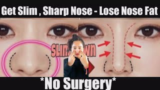 👃smaller nose exercisesharp noselose nose fatbigger nose ♨️yoga rupalrjfitnessbeauty [upl. by Ecinrahs]