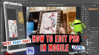 How to Edit Psd in Mobile  Photoshop in Android Mobile Free [upl. by Piane980]