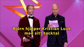 Björn hjälper Kristian med sitt tacktal [upl. by Gilberto]