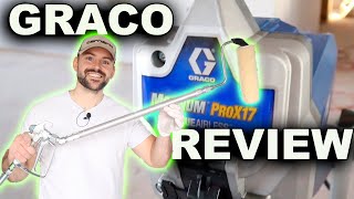 GRACO Magnum ProX17 Paint Sprayer And Pressure Roller Review  Unboxing Setup and How To Use [upl. by Dru335]