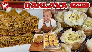 BAKLAVA 2 WAYS  Chef RV [upl. by Akalam]