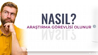 NASIL ARAŞTIRMA GÖREVLİSİ OLUNUR Dr Ömer DİNÇ [upl. by Almire]