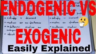 Endogenic vs ExogenicDifference between endogenic and exogenicEndogernic and exogernic difference [upl. by Nyrtak979]