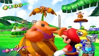 Super Mario Sunshine 100 Walkthrough  Part 13  Pianta Village Secret Shines [upl. by Aedrahs]