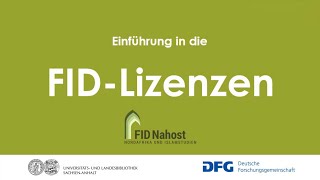 Einführung in die FIDLizenzen [upl. by Akineg]