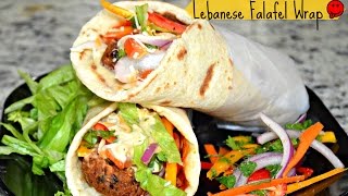 How to make Lebanese Wrap  Falafel Wrap  Falafel Veggie Wraps  hummus wrap  easy falafel recipe [upl. by Heddy577]