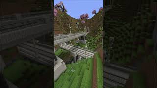 HE CONSTRUIDO UN PUENTE FERROVIARIO EN MINECRAFT CON CREATE shorts [upl. by Ellehcam]