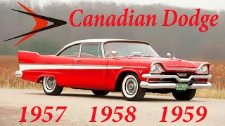 Rare Canadian Dodge Forward Look Plodge Mayfair Regent Crusader from 1957 1958 1959 Virgil Exner [upl. by Rothenberg]